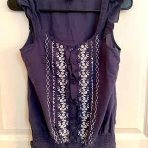 IZ Byer Navy peasant top - small